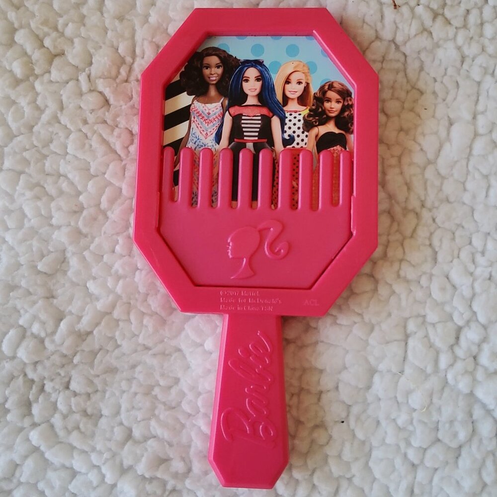 McDonald's Happy Meal Barbie Toy 2017 Pink Hand Mirror and Comb Set Mattel Fashi